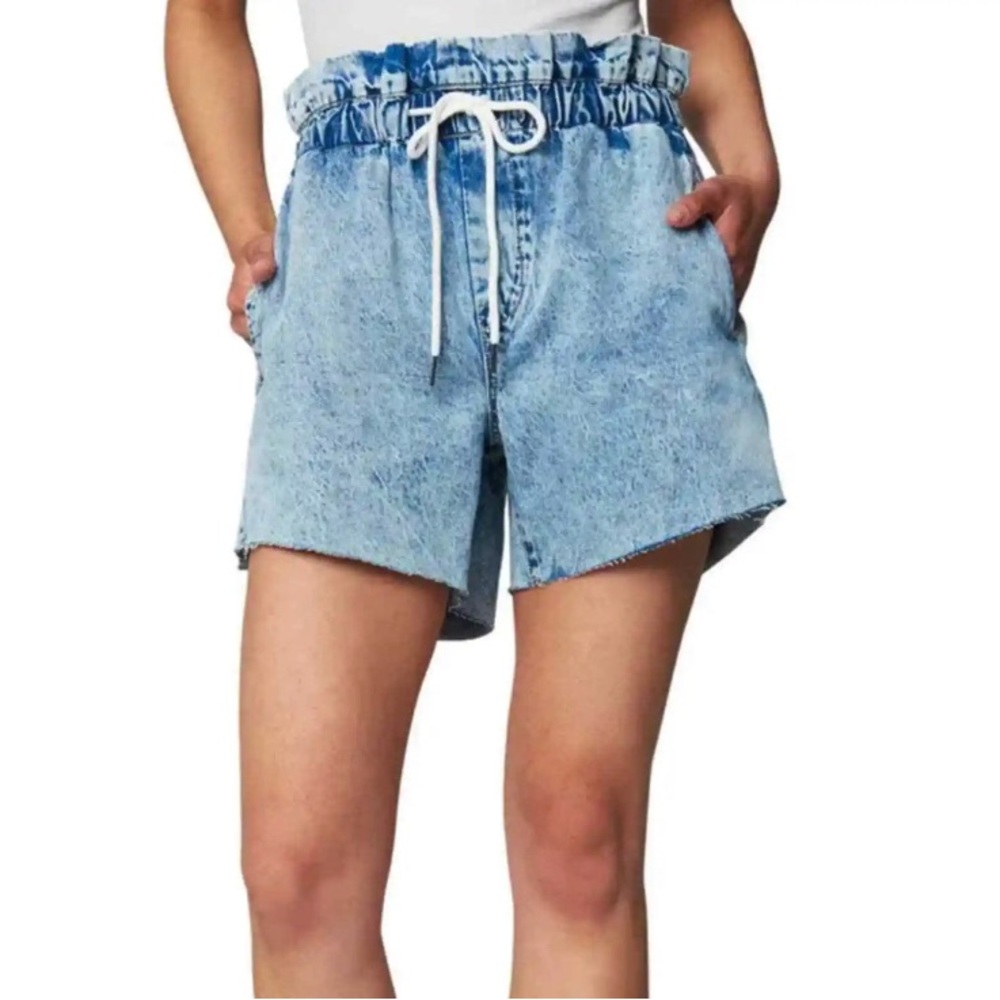 Blank NYC Drawstring Paper Bag Waist Cutoff Denim Jean Shorts Size 24 NWT 5767